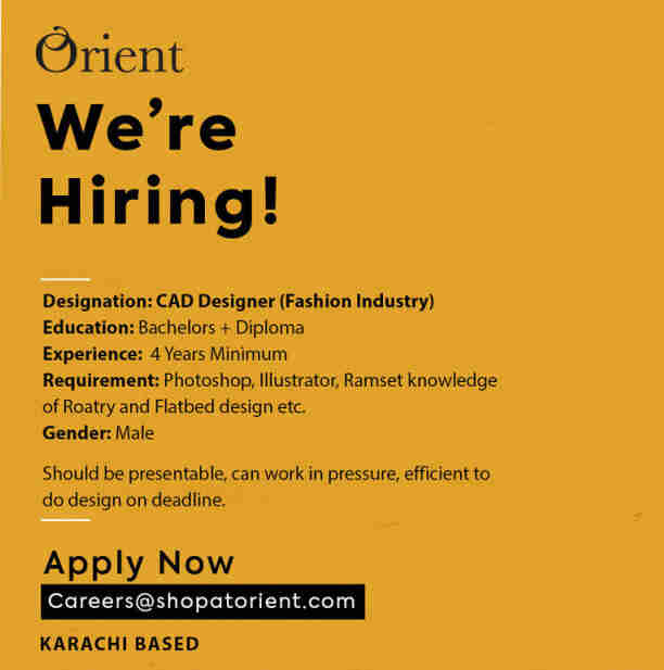 Orient Jobs Karachi Pakistan2022