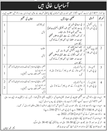Army Survey Group Engineers Jobs Headquarter 477