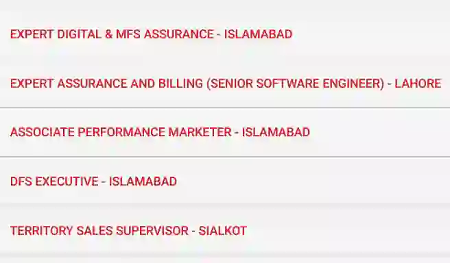 Mobilink Bank Careers, Jazz Jobs In Islamabad Advertisement 2022