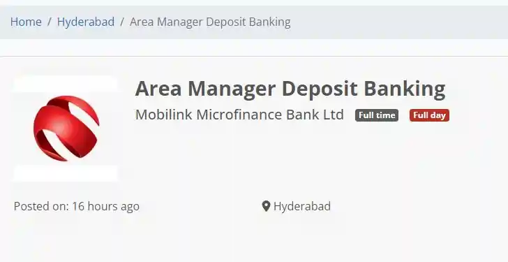 Banks Jobs in Pakistan